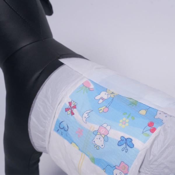 Leak Proof Disposable Dog Diapers Super Absorbent Pet Rabbit Diapers Customizable Color