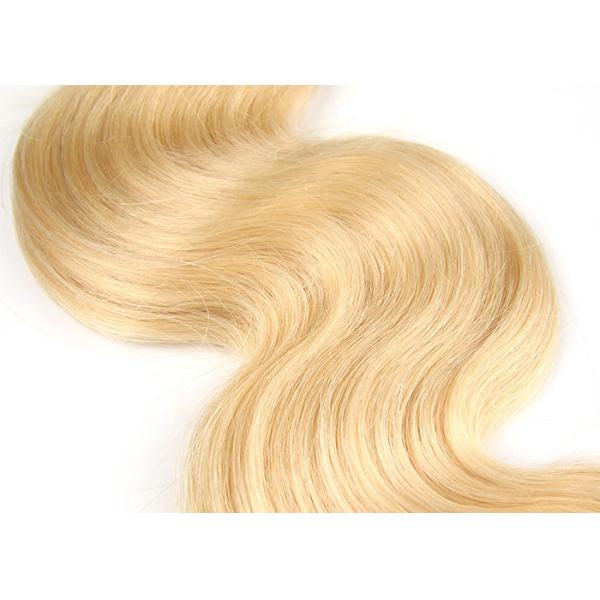 7A Grade Russian Human Hair Blonde Color Body Wave 613# 100% Human Hair 10