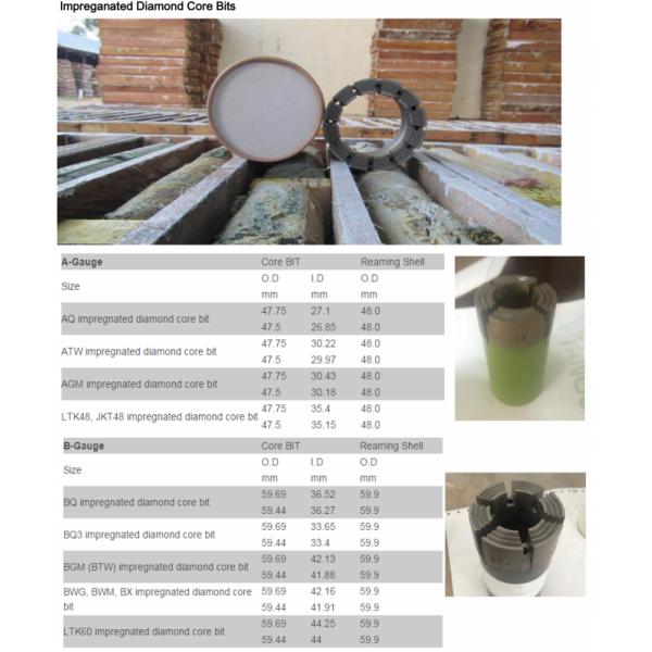 12mm NQ HQ PQ Diamond Tip Core Drill Bit