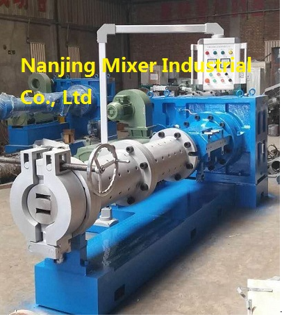 small cold feed epdm rubber hose strainer extruder machine