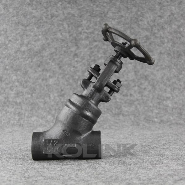 鍛鋼 Y型グローブバルブ ソケット溶接 クラス150-2500