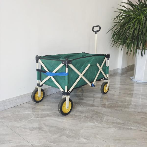 Outdoor Camping Wagon Collapsible Fishing Cart Portable Folding Beach Trolley