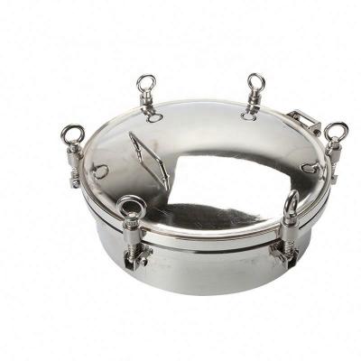 Sanitary 304 316L Stainless Steel Pressure Manhole with High Pressure and Mirror Surface