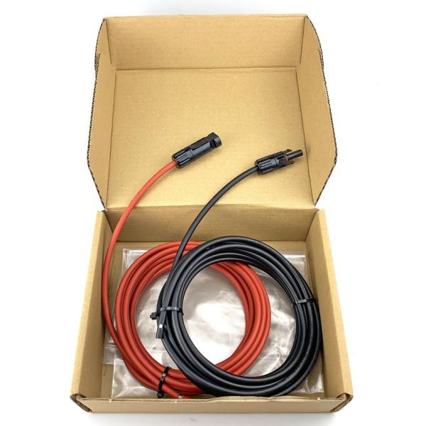 AWG TUV 12 залуживал медный провод удлинительного кабеля панели солнечных батарей с соединителями PV