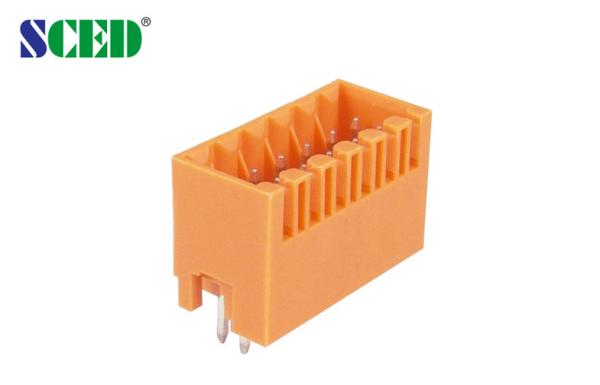 Os soquetes masculinos Pluggable do encabeçamento de bloco terminal lançam 3.50mm 150V 8A 2*2P - bloco 24*2P terminal de encaixe
