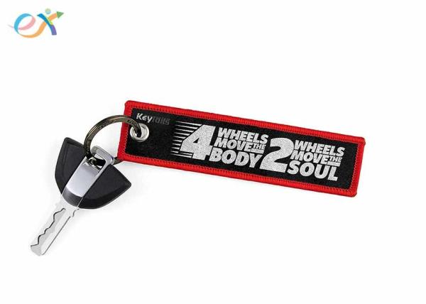 Fabric Airplane Embroidered Key Tags Flight Lanyard As Promotional Gifts