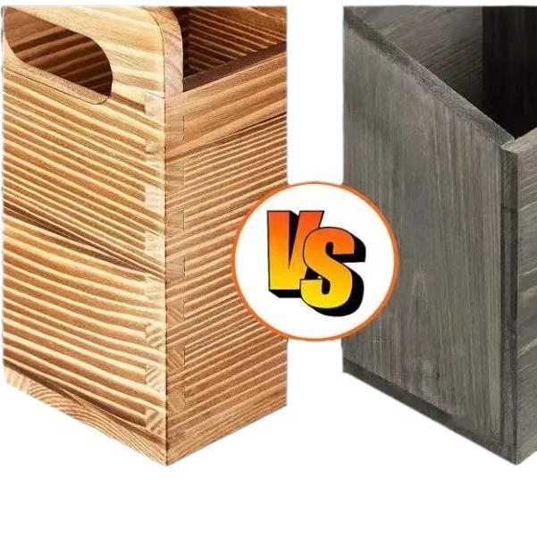 Wooden Kitchen Multifunctional Silverware Cooking Utensils Countertop Cutlery Storage Box Fork Spoon Knife Storage Box
