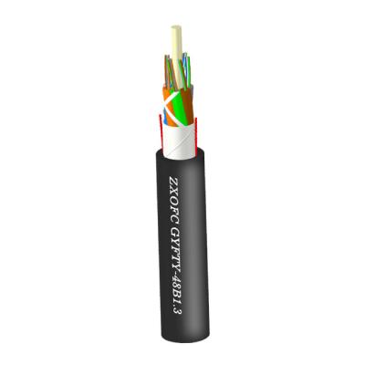 288 do núcleo cabo da fibra ótica do metal GYFTY G652D não