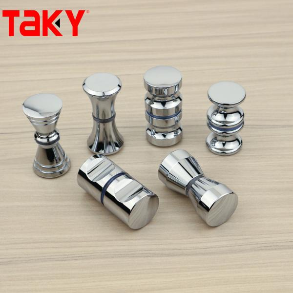 Puerta de ducha de vidrio personalizada, llave de puerta redonda, manguera de puerta de ducha de baño de doble cara