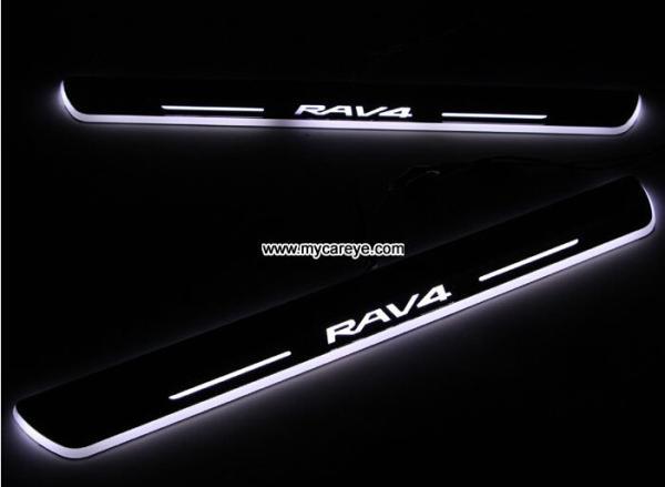Toyota RAV4 car door welcome lights LED Moving Door sill Scuff for sale