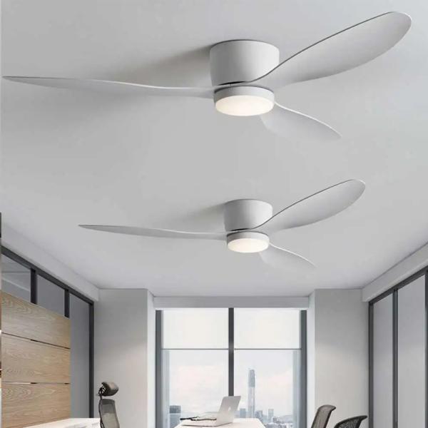 Energy Saving Modern LED Ceiling Fan 36W 650mm Leaf Ceiling Fan With Light