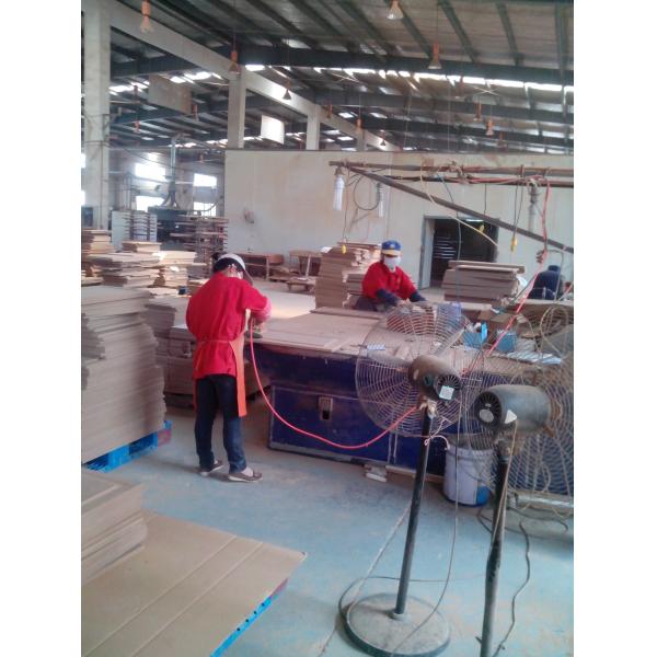 Prefabricated Modern Kitchen Cabinet Doors Laminating / Lacquering Dark Blue Color