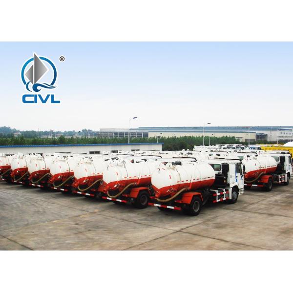 Sinotruk Howo7 Transporting Sewage Tank Cleaning Truck / Septic Pumping Truck 17CBM LHD 336HP