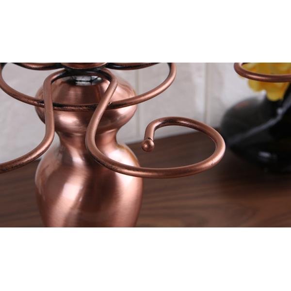 Detachable 600G Wine Glass Tree Stand Six Hooks Stainless Steel Glass Holder