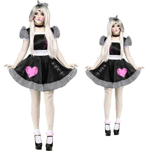 Стиль Женская кукла-призрак Хэллоуинская вечеринка Косплейный костюм для танцовщицы