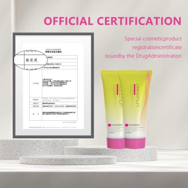 OEM/ODM Permanent Hair Dye Remover 300ml Low Ammonia Herbal, Cream Paste Bubble Wax Formula, Professional Salon Use