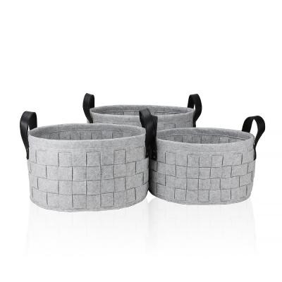 Factory Direct Supply Fashion Wool Felt Bast Storage Bin