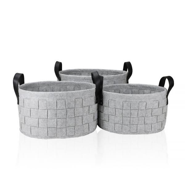 Factory Direct Supply Fashion Wool Felt Bast Storage Bin
