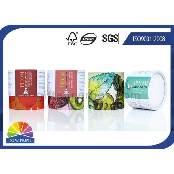 Borde rodado tubo de empaquetado de papel de las hojas del regalo metálico del cilindro reciclado