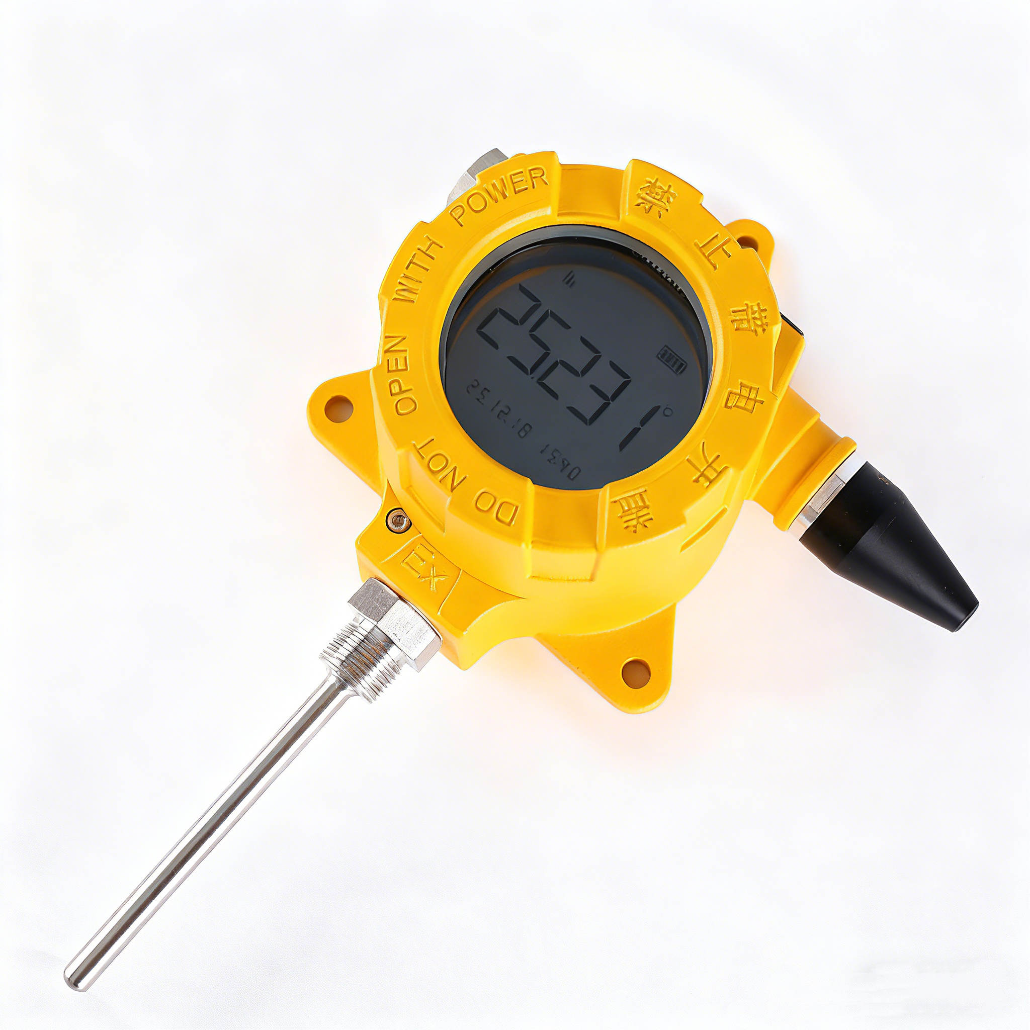 NPT1/2 PT100 Temperature Transmitter4G LoRaWAN Pressure Gauge Smart Wireless Temperature Recorder