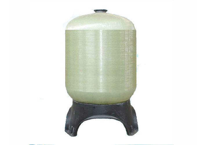 Cylindrical Shape FRP Pressure Filter Tank , UV Resistant FRP Softener Vessel OEM