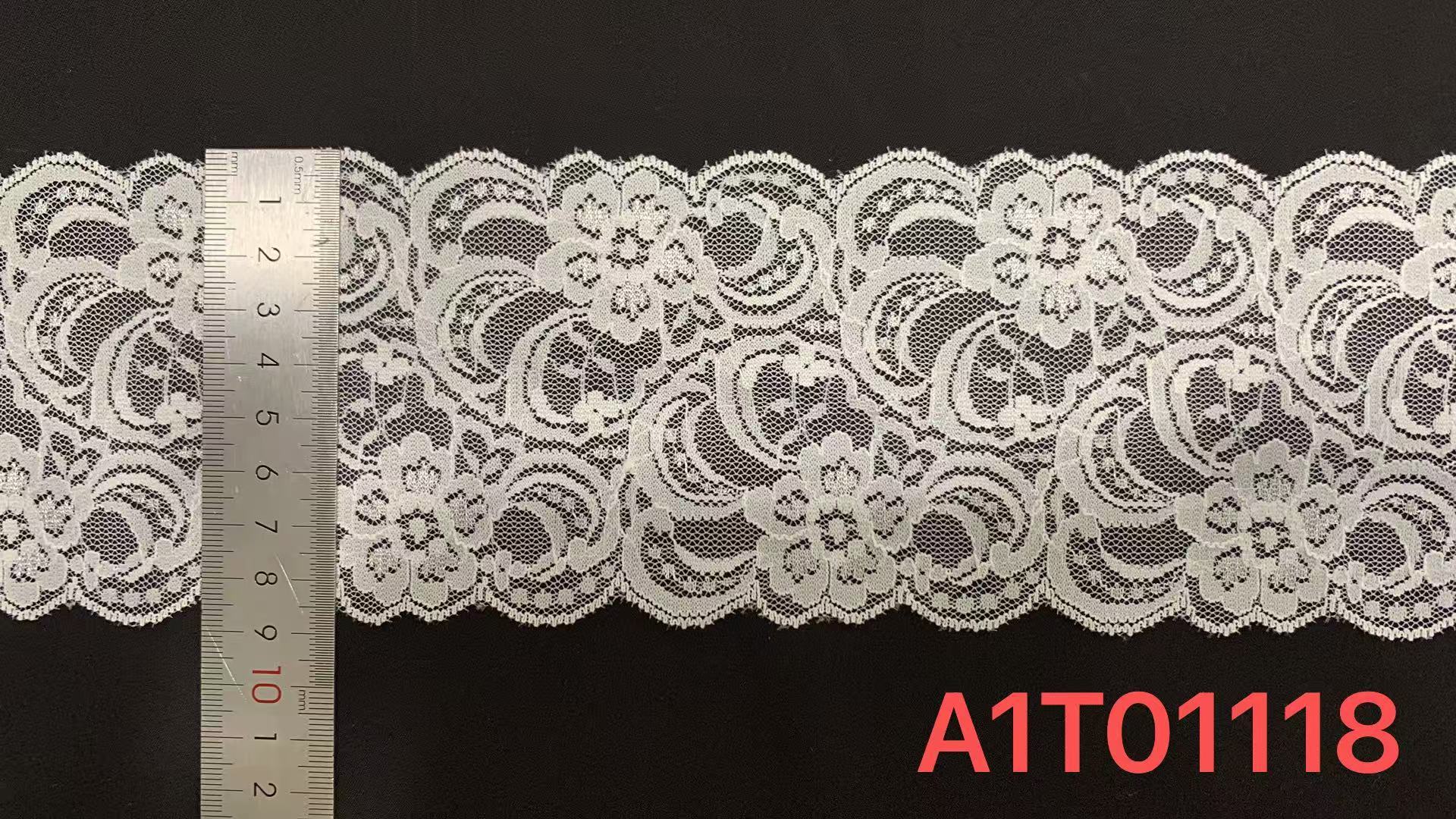 8.5cm Delicate Scalloped Floral Lace Trim with Dense Mesh Weave for Garment Edging