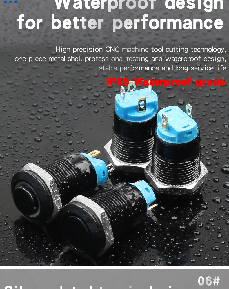 12mm Metal Push Button Switch Latching 1NO Oxidized Black Shell With LED 4Pins No LED 2Pins High/Flat Head 6V 24V 220V Red/Green