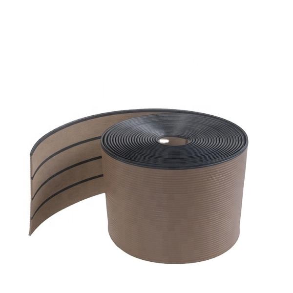 Waterproof Anti-slip Soft PVC Composite Teak Deck Boat Flooring Below 10mm for Outdoor