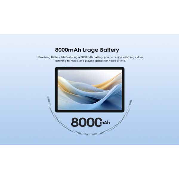 Kinstone 10.95 inch Andriod 15 Tablet PC 7500mAh, 4G Calling Tablet, 6GB+128GB