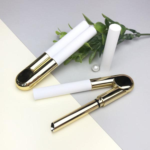 Aluminum Plastic Lipstick Container White Lipstick Tubes Spray Coating