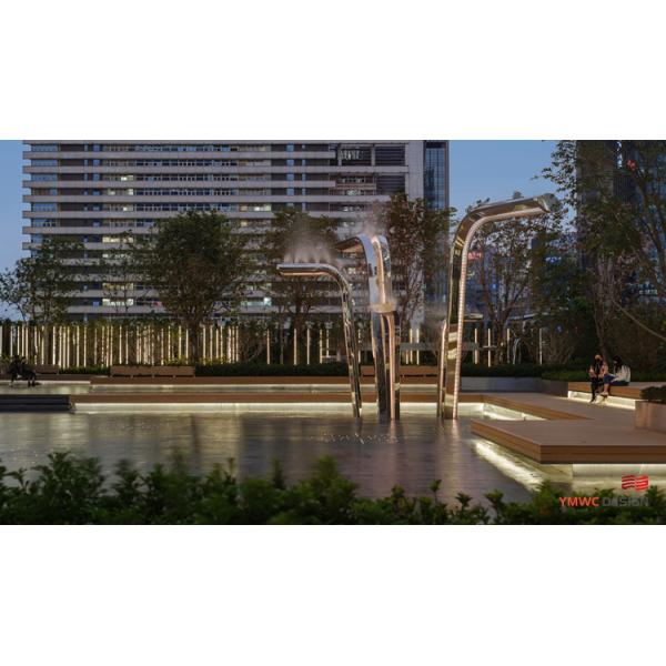 SCULPTURE Stainless Steel Water Features for Custom Art Installations in Unique Shapes