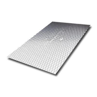 2B BA No.4 Finish 2WL Texture Decorative Metal Sheet 304 316 Embossed Stainless Steel Sheet Uk