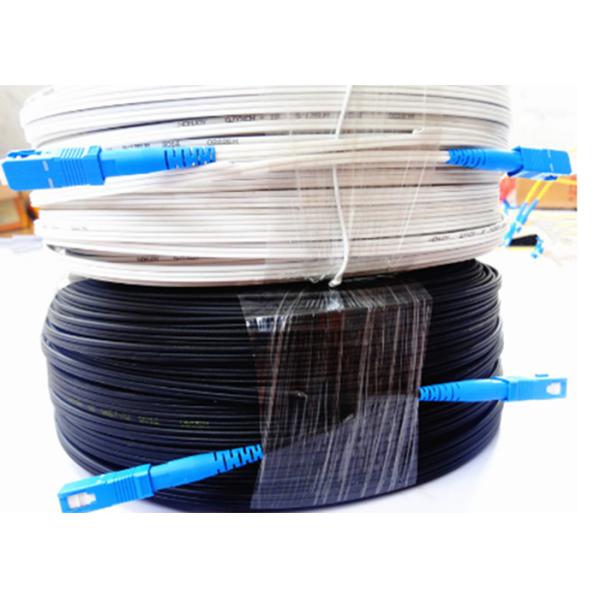 Outdoor White SC G657a Butterfly Cable For FTTB