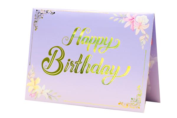 Artificial Style 3D Greeting Card with Customized Logo Design