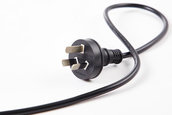 OEM Australian AC Power Cords PVC Insulated 0.75mm SAA Extension Cable