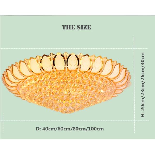 JYL-SJ004 нордическое античное потолочное освещение СИД 40*20cm/60*23cm E14 Кристл