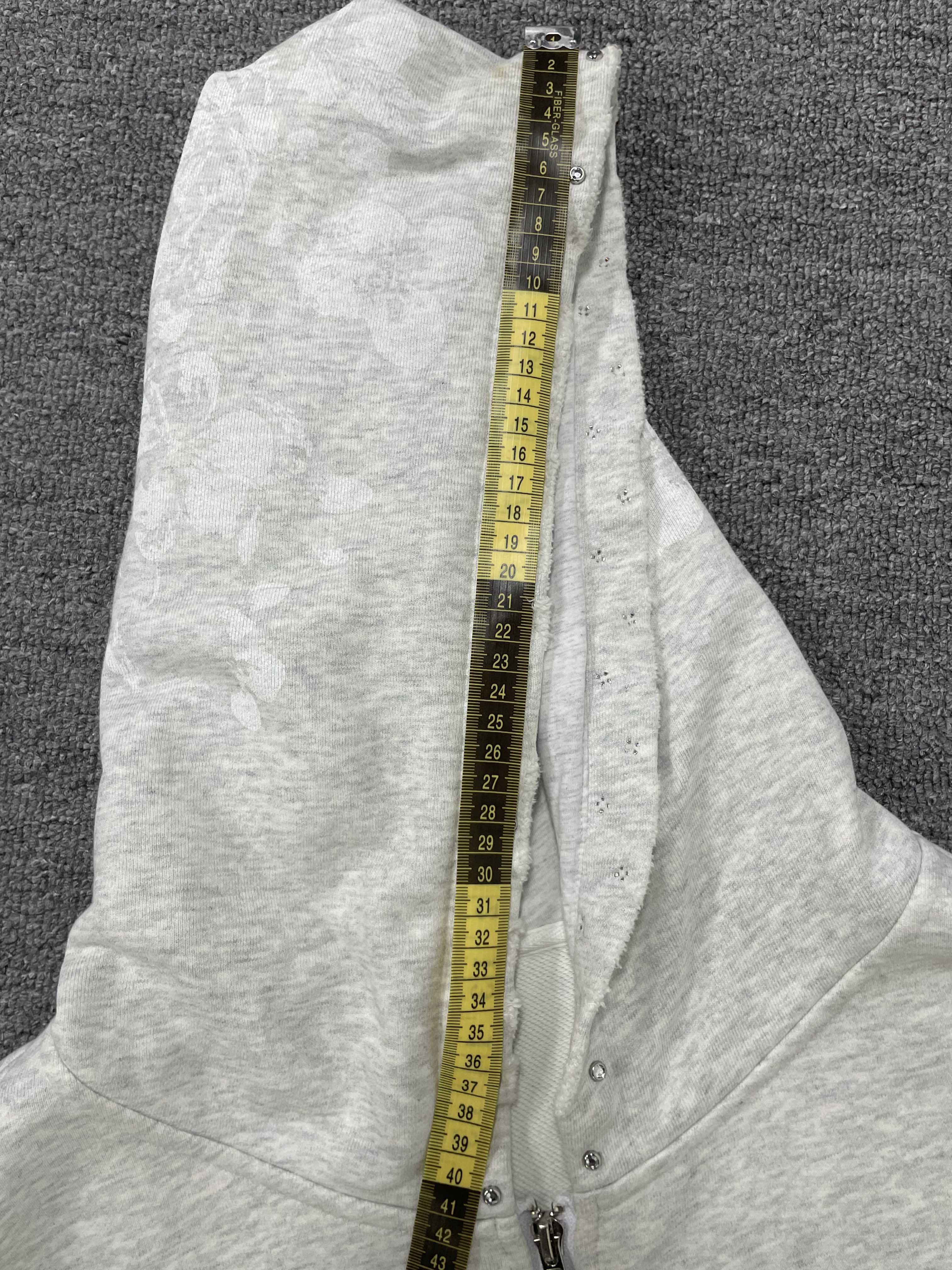 Tianan Vintage Hoodies Custom Graffiti Rhinestone Distressed Faux Leather Applique Embroidered Logo Loose Streetwear Men Hoodie