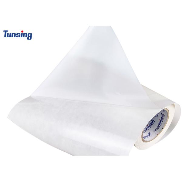 Couleur blanche de fonte de polyester de SIÈGE POTENTIEL D'EXPLOSION chaud de film adhésif pour l'arrière du label de correction