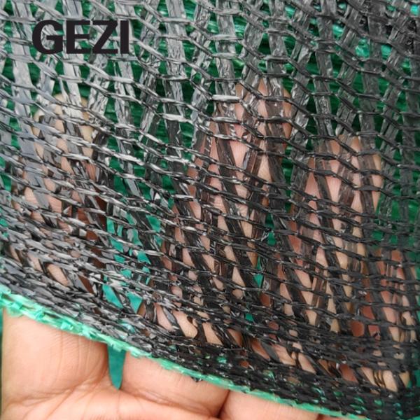 GEZI 6ft x 50ft private screen fence heavy fence pp pet mesh for Wall Garden Backyard 6ft x 50ft, black