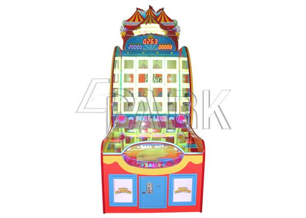 Ball Monster Coin Pusher Arcade Vending Machine 16 Holes With Randomly Color Changing