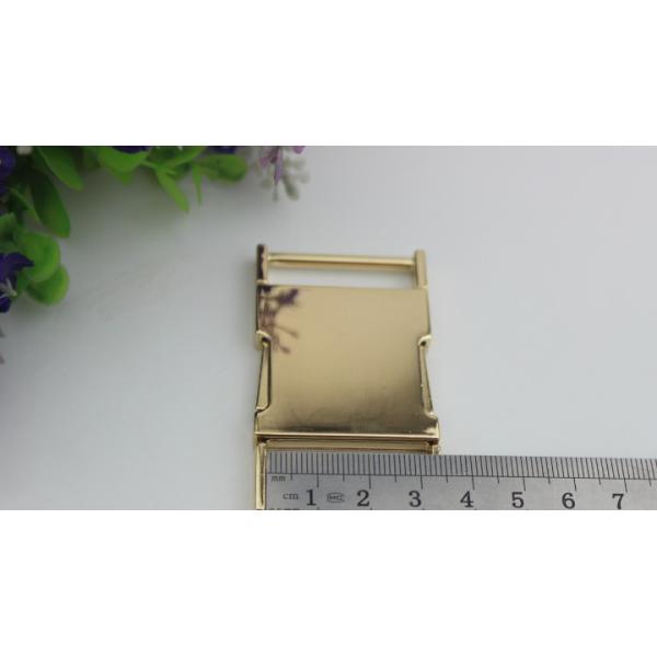 High quality zinc alloy 32 mm light gold fast release buckle for bag parts