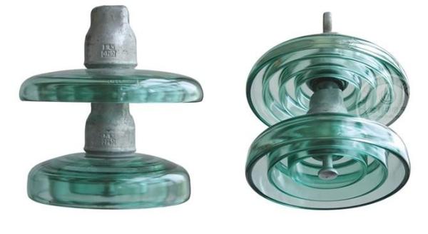 33KV Rated Electric Line Insulators , Clear Glass Insulators High Intensity