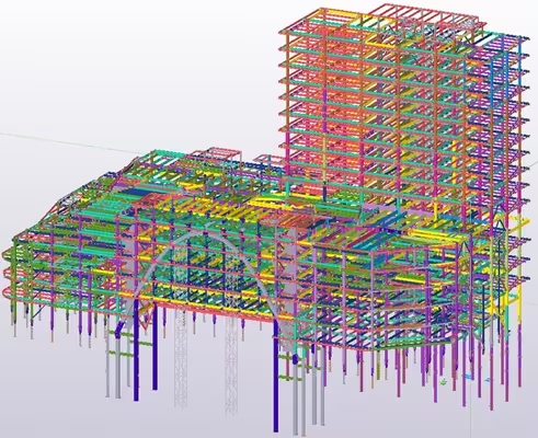 Pre-Engineered Fireproof and Seismic-Rated Steel Structure System for Commercial Steel Frame Buildings