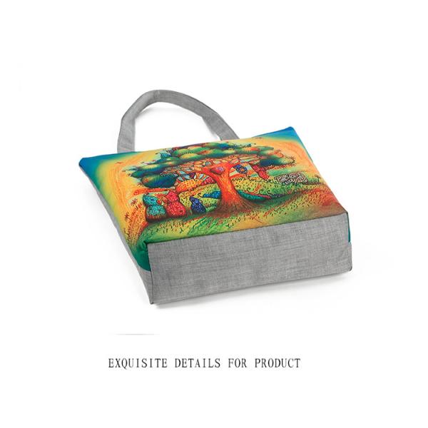 Owl Tree dolls printing women handbag canvas shoulder bag lady