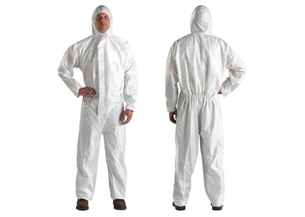 Medical Hooded PP Non Woven Disposable Coverall