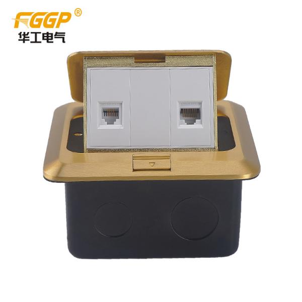 Stainless Steel EU HGD 2F brass floor socket For Hotel