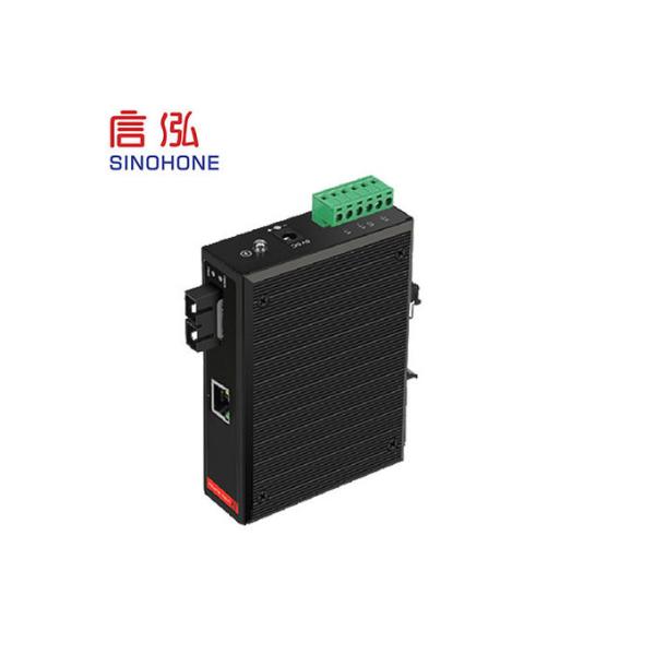 1 SC And 1 LAN Port Industrial Grade IP40 Fiber Optic Ethernet Switch