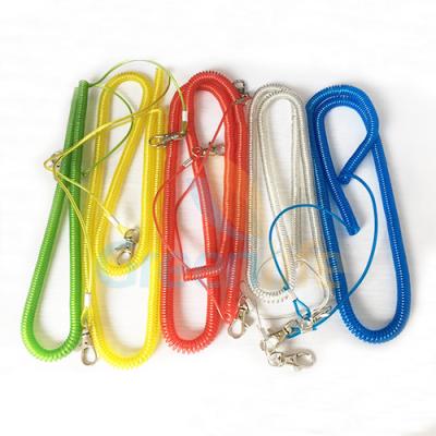 Steel Wire Core Spiral Fishing Pole Leash