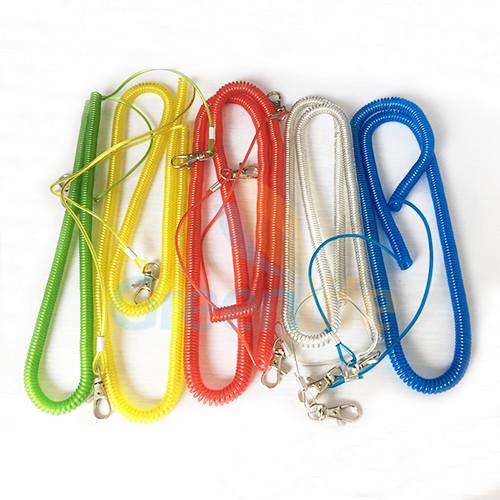 Steel Wire Core Spiral Fishing Pole Leash