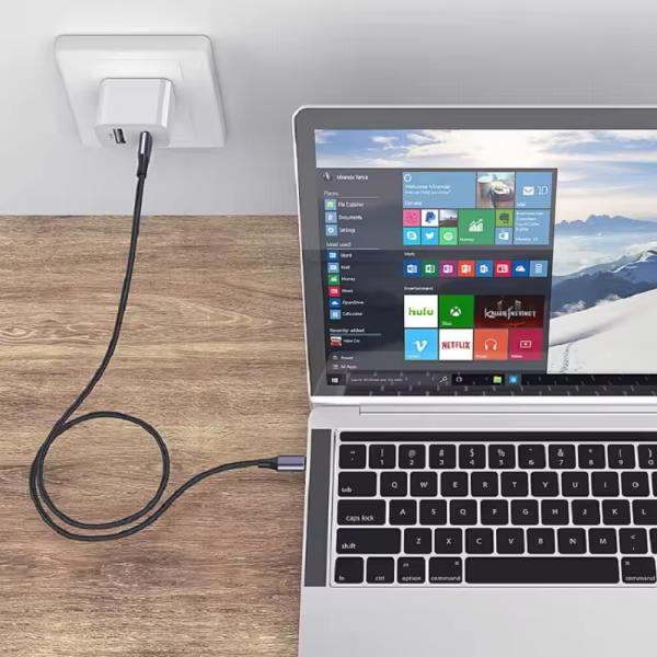 USB 4.0 Type USB C To USB C Data Transfer Cable Fast Charging 100 Watt 40Gbps